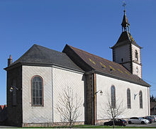 Westseite der Kirche