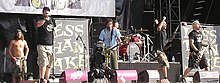 Less Than Jake performing in 2006