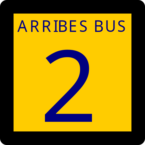 File:Linea 2 arribes bus.svg