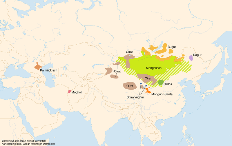 파일:Linguistic map of the Mongolic languages.png