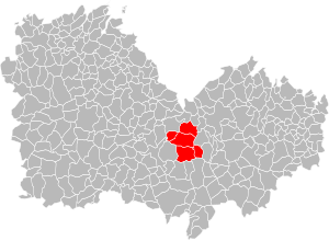 Location of the Communauté de communes du Pays de Moncontour in the Côtes-d'Armor department