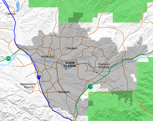 Newhall is located in Santa Clarita