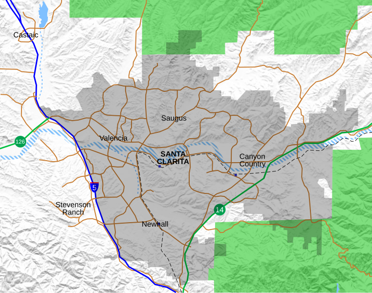 File:Location map Santa Clarita.svg