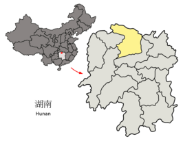 Kaart van Changde