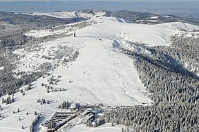 'n Lugfoto van die Feldberg en die Seebuck