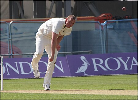 Luke Fletcher plays cricket on April 20, 2018 (Yorks vs Notts).jpg