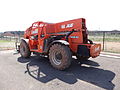 A Lull 944E-42 telescopic forklift. Left and back sides shown. Located at The Nokesville School construction site, 12375 Aden Road, Nokesville, Virginia 20181.