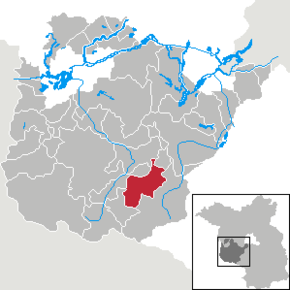 Poziția Mühlenfließ pe harta districtului Potsdam-Mittelmark