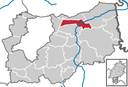 Läget för Münster (Hessen) i Landkreis Darmstadt-Dieburg