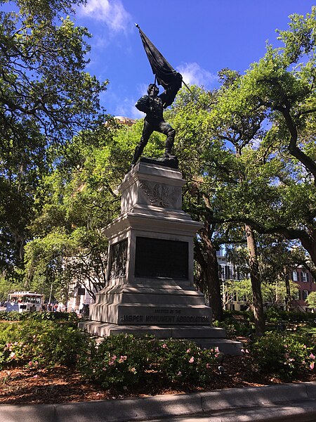 William Jasper Monument at Madison Square in Savannah, Georgia