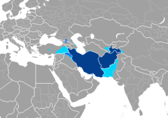 Geografisk utbredelse av iranske språk