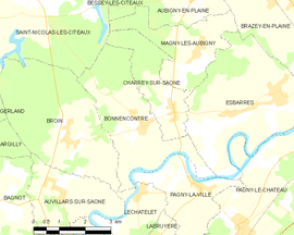 Mapa obce Bonnencontre