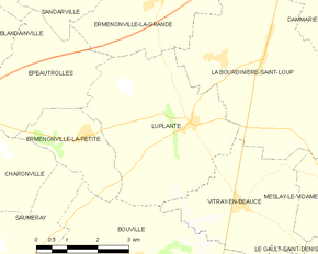 Poziția localității Luplanté