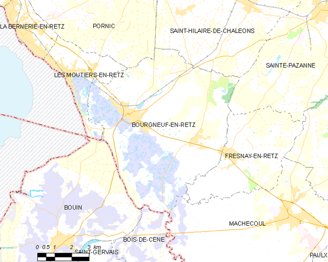 Poziția localității Bourgneuf-en-Retz