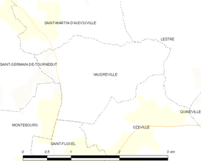 Poziția localității Vaudreville