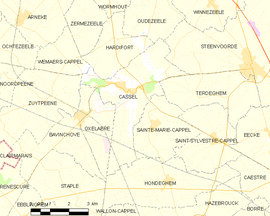 Mapa obce Cassel