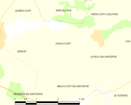 Ignaucourt – Mappa