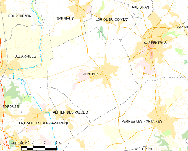 Monteux - Localizazion