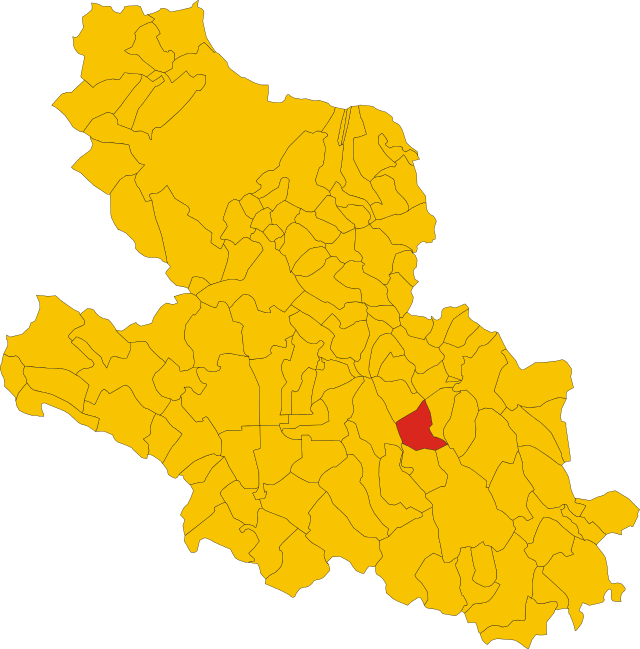 Poziția localității Anversa degli Abruzzi