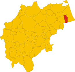 Montecosaro - Localizazion