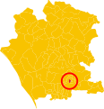 Collocatio finium Municipii in Provincia Casertana.