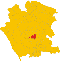 Locatie van Vitulazio in Caserta (CE)