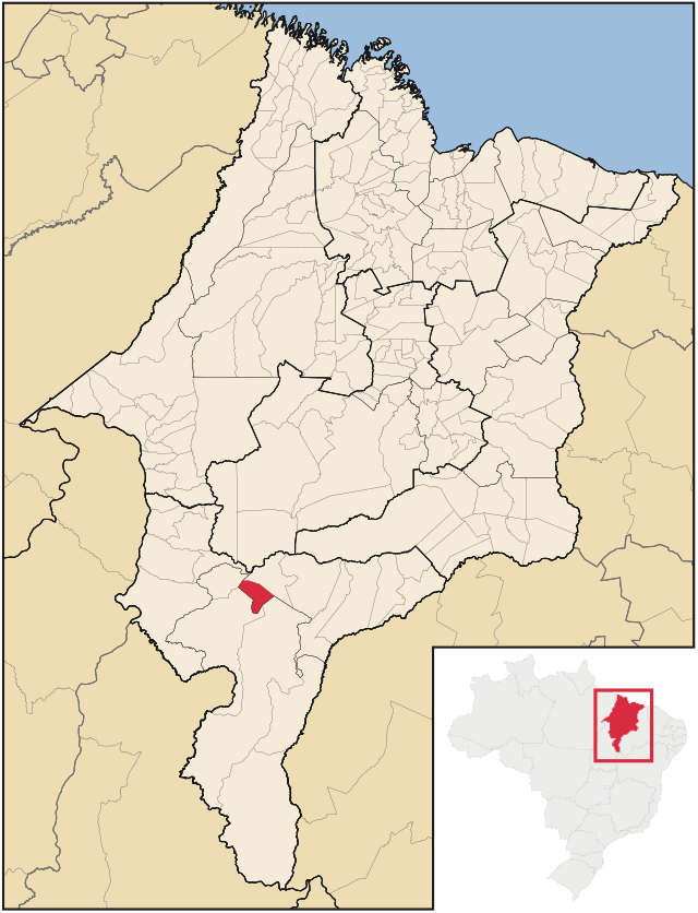 Localização de Nova Colinas no Maranhão