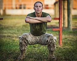 Marine Corps officer candidate participate in physical training.jpg