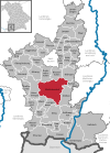 Location of the town of Marktoberdorf in the Ostallgäu district