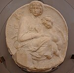 Michelangelo, Madonna and Child with the Young St. John (Pitti Tondo), ca 1505; Bargello, Florence (1).jpg