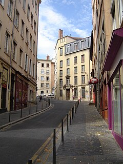 Montée des Carmélites thoroughfare in Lyon, France