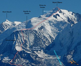 <span class="mw-page-title-main">Goûter Route</span> Mountain route to reach Mont Blanc summit