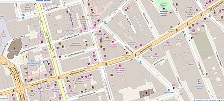 The Mortimer Street area Mortimer Street map.jpg