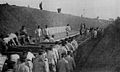 銚子電氣鐵道前身銚子遊覽鐵道（日语：銚子遊覧鉄道）正在建設本銚子站（1913年）