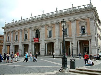 Palazzo dei Conservatori i Michelangelos në Romë.