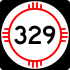 Markierung der State Road 329