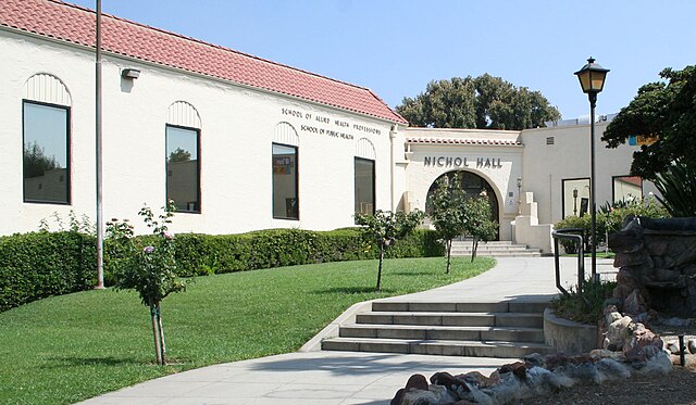 Nichol Hall on the campus of Loma Linda University.