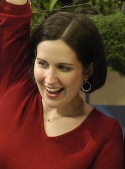 D'Abruzzo on the set of Oobi in 2004