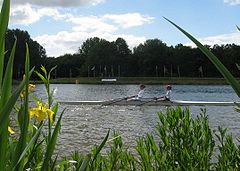 A Junior Double Scull at the Bosbaan