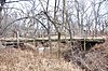 North Gypsum Creek Truss Leg Bedstead Bridge North Gypsum Creek Truss Leg Bedstead Bridge McPherson Co Kansas view south bridge truss and understructure.jpg