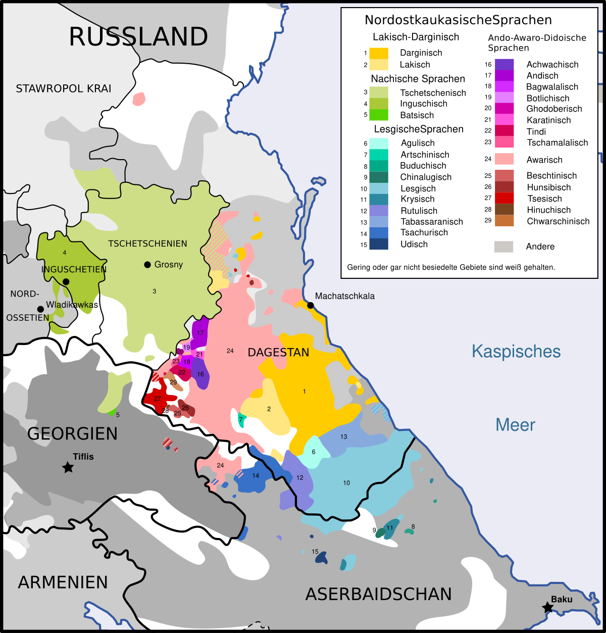 Ist tschetschenisch und Russisch ähnlich?