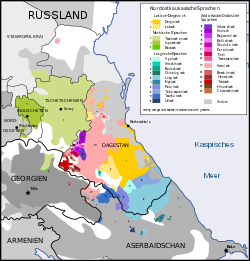 Northeast Caucasian languages map de.svg