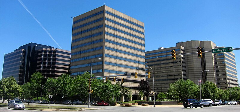 File:Office buildings in Pentagon City.JPG
