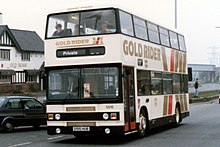 'Gold Rider' Optare bodied Leyland Olympian on a private hire excursion Optare Olympian.jpg