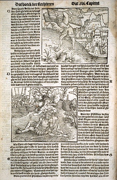 File:Page from the Book of Judges in the Van Liesvelt bible of 1534.jpeg