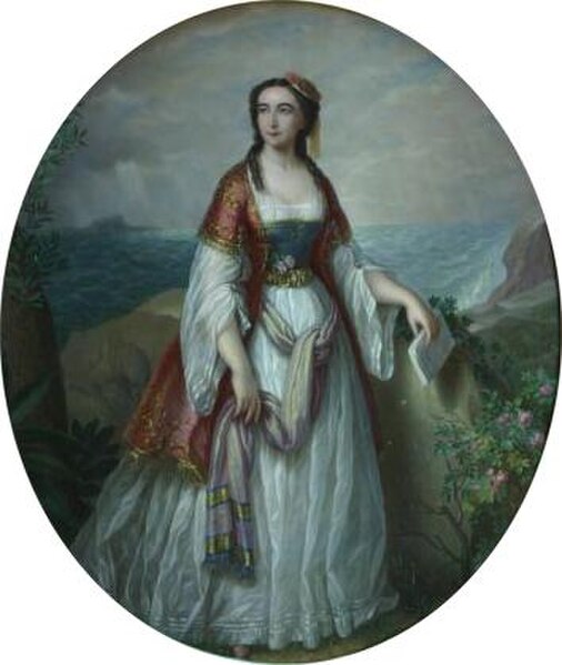 Portrait of Dora d'Istria by Petre Mateescu (1876).