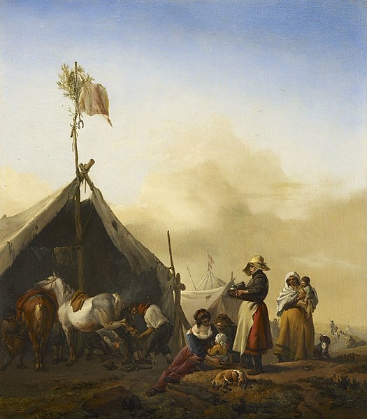 File:Philips Wouwerman (Haarlem 1619-Haarlem 1668) - The Farrier of the Camp - RCIN 404809 - Royal Collection.jpg