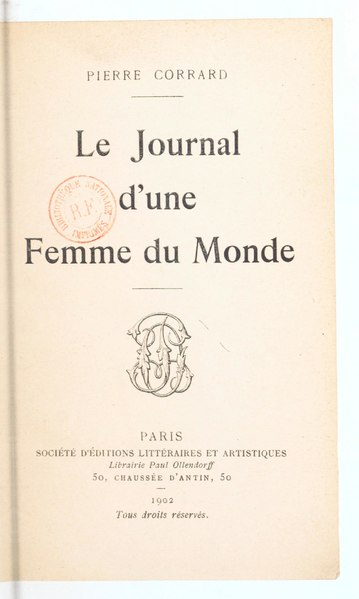 Fichier:Pierre Corrard - Le Journal d'une Femme du Monde, 1902.pdf