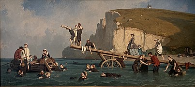 Bains de mer à Étretat (Sea Bathing at Étretat), 1866, Musée des beaux-arts de Troyes