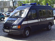 "פורד טרנזיט", שנת 1994 - ניידת משטרה של משטרת פולין